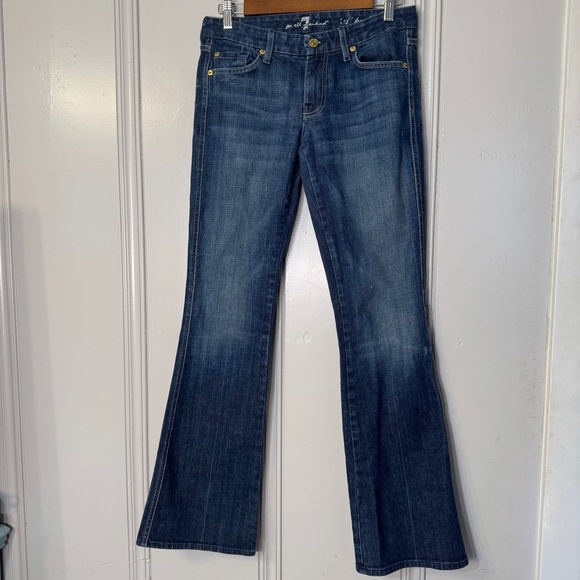 7 For All Mankind Denim - 7 for All Mankind "A" Pocket Flare Jeans Size 27 Women's Denim Blue Jeans